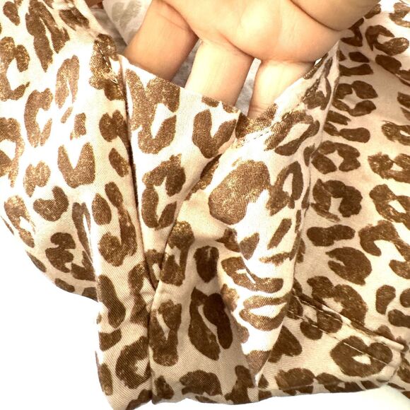 Anthropologie Pilcro Zahar Leopard Print V Neck Casual Tunic Dress - Picture 12 of 12